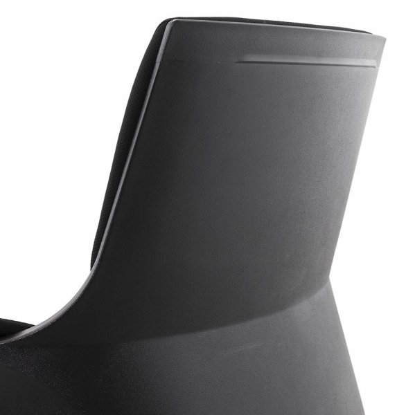 Scaun birou negru lux Ray, design ergonomic elegant, tapiterie textila, baza rotativa aluminiu, OC00390BL - Kokoon [8]