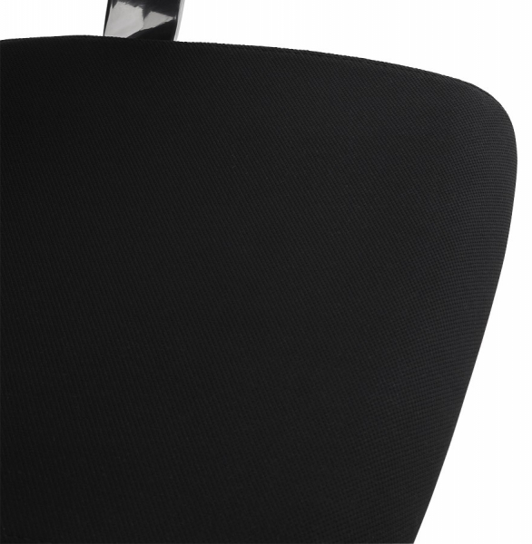 Scaun birou negru lux Ray, design ergonomic elegant, tapiterie textila, baza rotativa aluminiu, OC00390BL - Kokoon [10]