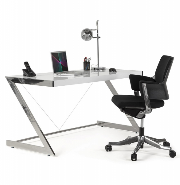 Scaun birou negru lux Ray, design ergonomic elegant, tapiterie textila, baza rotativa aluminiu, OC00390BL - Kokoon [18]