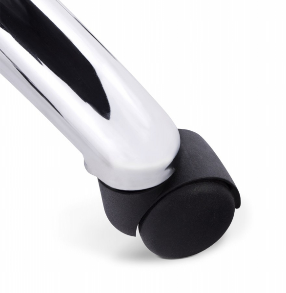Scaun managerial negru Michelin modern, tapiterie piele ecologica, picioare otel crom cu rotile, OC00180BL - Kokoon [16]
