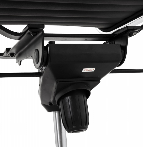 Scaun managerial negru Michelin modern, tapiterie piele ecologica, picioare otel crom cu rotile, OC00180BL - Kokoon [13]