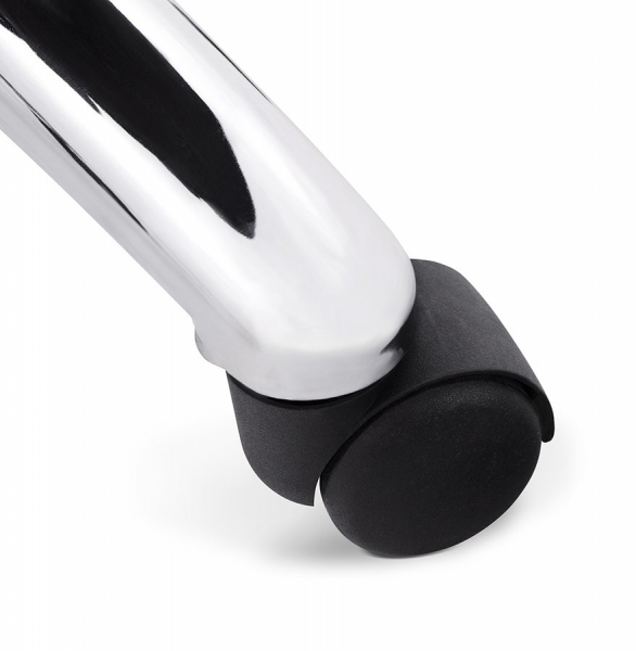 Scaun managerial alb piele ecologica Relik, design modern ergonomic detalii otel crom, OC00350WH - Kokoon [16]