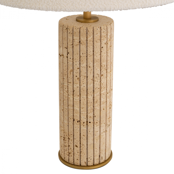  Lampă de masă Giova rotundă din travertin cu abajur 116603 EICHHOLTZ [5]
