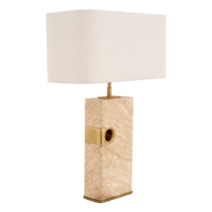   Lampă de masă Sebago travertin cu abajur 116604 EICHHOLTZ [3]