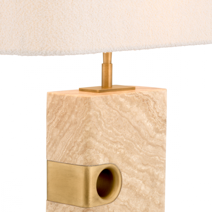   Lampă de masă Sebago travertin cu abajur 116604 EICHHOLTZ [5]