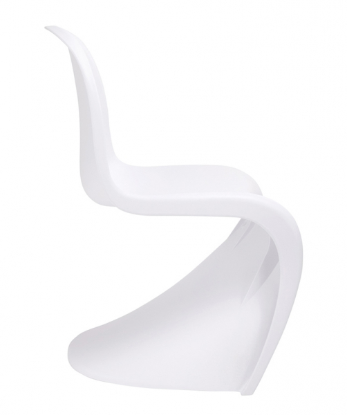 Scaun modern de design Mario, alb/negru, polipropilenă, C1074.WHITE - King [2]