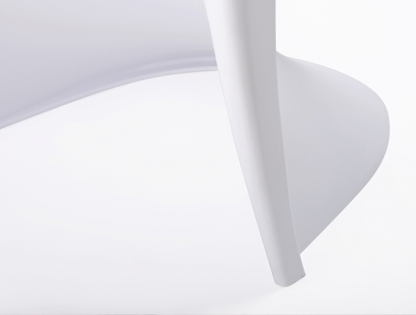 Scaun modern de design Mario, alb/negru, polipropilenă, C1074.WHITE - King [4]