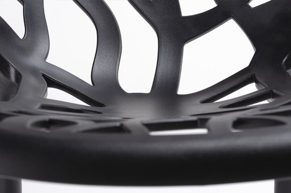 Scaun modern design Lines alb/negru, polipropilena, C1024.BLACK - King [6]