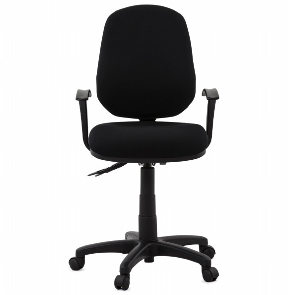 Scaun negru birou Betsy tapitat material textil, inaltime reglabila, OC00310BL - Kokoon [2]