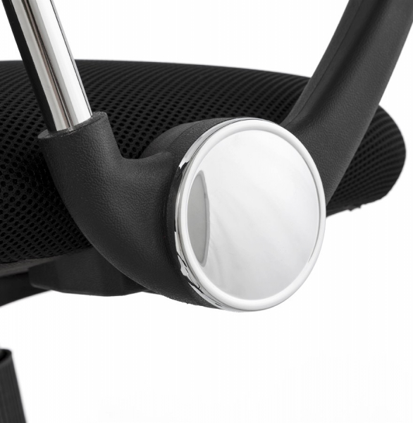 Scaun birou negru Harvard spatar mesh, picioare metal crom, OC00160BL - Kokoon [8]