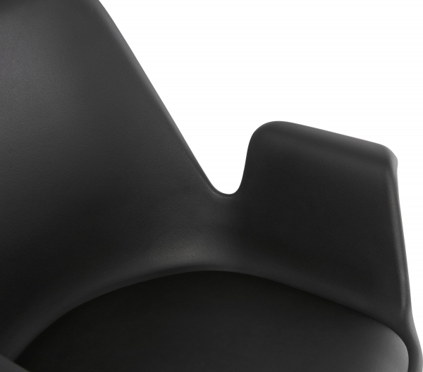 Scaun negru Rio design scandinav, picioare fag, K AC02410BLNA - Kokoon [4]