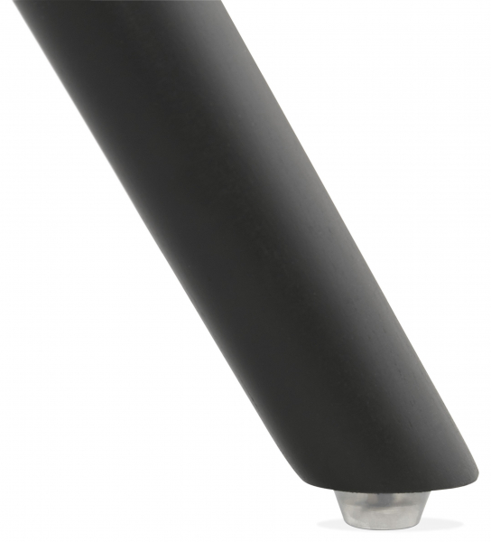 Scaun negru Rio design scandinav, picioare negre lemn, AC02700BLBL - Kokoon [6]