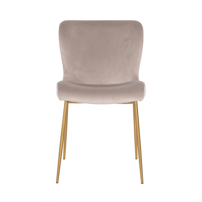 Scaun Odessa catifea kaki catifelată / aur bursucat ignifugat (FR-Quartz 903 Khaki), S4508 FR KHAKI VELVET - Richmond Interiors [5]