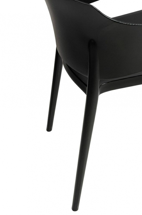 Scaun Omar Negru- Minimalist - Polipropilena, 353-APP - King [8]