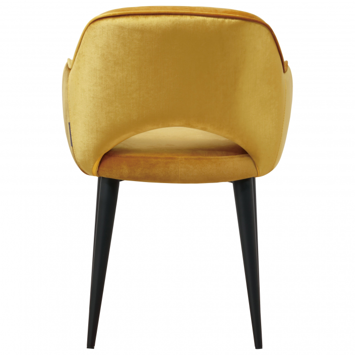 Scaun premium Farru poliester diverse culori si picioare metal negru, cu cotiere, S4483 KHAKI - Richmond Interiors [13]