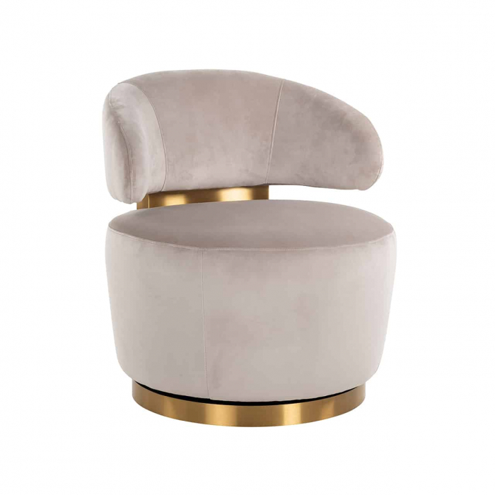 Scaun rotativ Maxime catifea kaki (Quartz Khaki 903), S4546 KHAKI VELVET - Richmond Interiors [1]