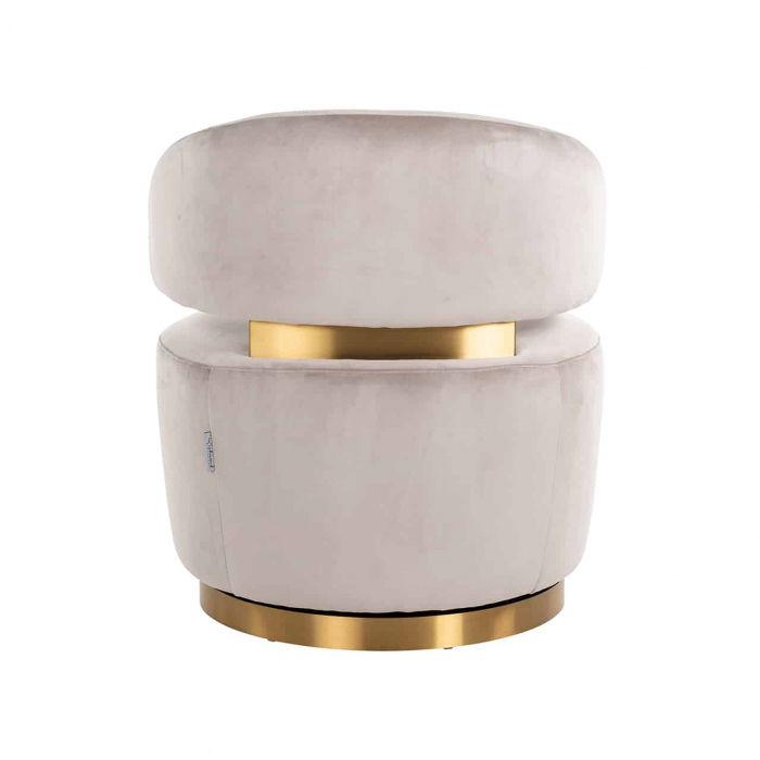 Scaun rotativ Maxime catifea kaki (Quartz Khaki 903), S4546 KHAKI VELVET - Richmond Interiors [3]