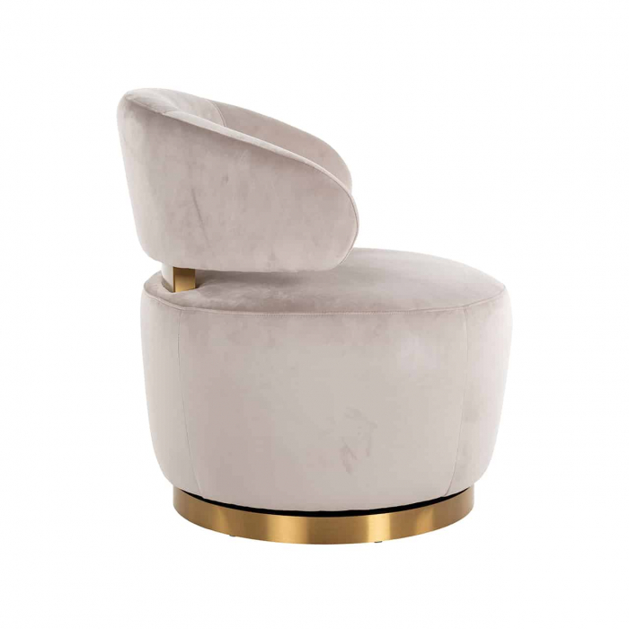 Scaun rotativ Maxime catifea kaki (Quartz Khaki 903), S4546 KHAKI VELVET - Richmond Interiors [2]