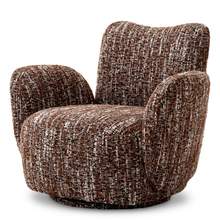  Scaun rotativ Merida bouclé sonata roșie 118836 EICHHOLTZ [1]