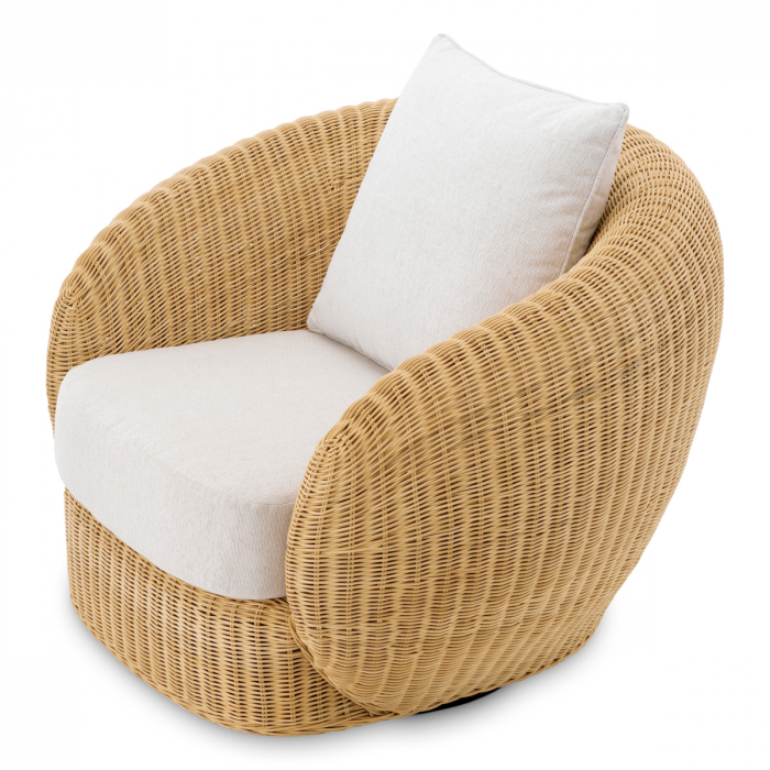   Scaun rotativ Rafael din ratan natural sentier crem 118487 EICHHOLTZ [5]