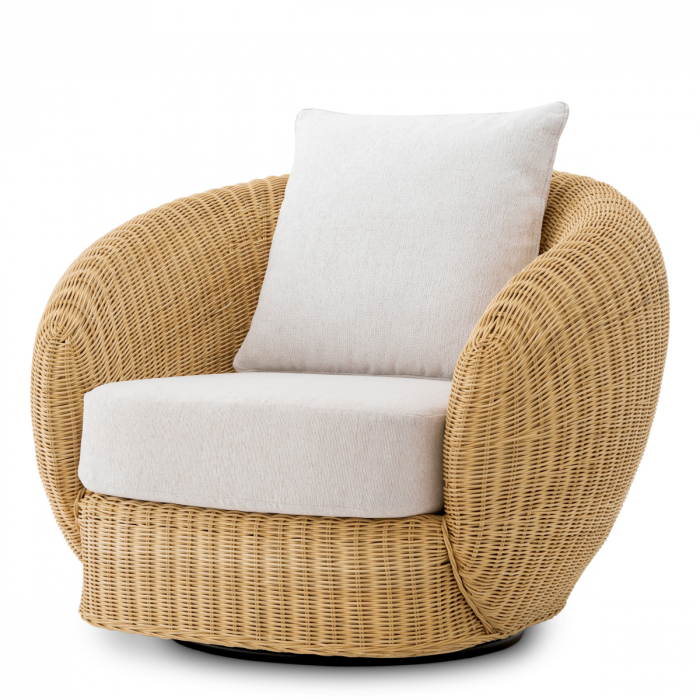   Scaun rotativ Rafael din ratan natural sentier crem 118487 EICHHOLTZ [1]