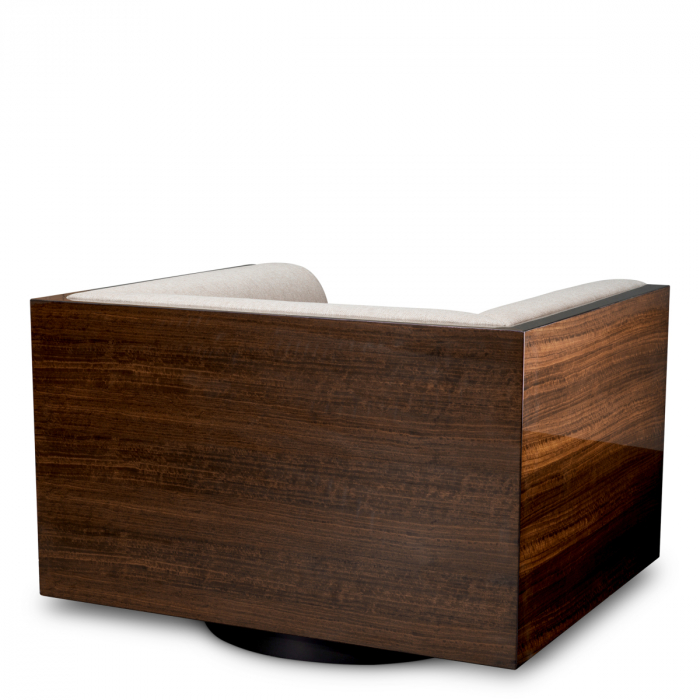   Scaun rotativ Sebastian furnir de eucalipt loki natural 118680 EICHHOLTZ [3]