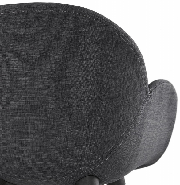 Scaun gri SAGU tapiterie textila, picioare lemn, AC01460DG - Kokoon [11]