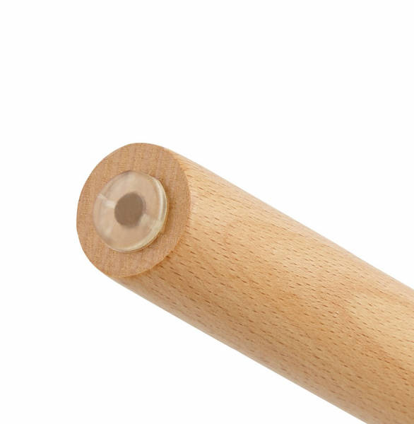 Scaun modern alb cu brate Sitwel stil scandinav, polipropilena / picioare lemn masiv, AC01440WH - Kokoon [12]