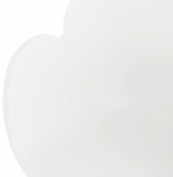 Scaun modern alb cu brate Sitwel stil scandinav, polipropilena / picioare lemn masiv, AC01440WH - Kokoon [6]