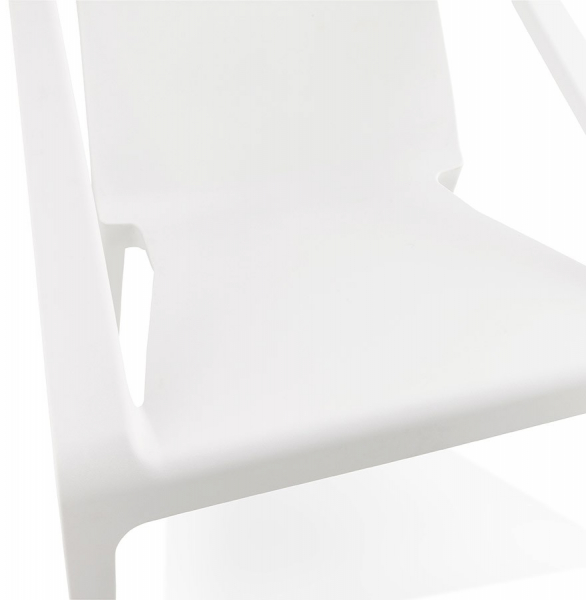 Scaun terasa/piscina alb Soleado Premium forma patrata, polipropilena, AC01500WH - Kokoon [5]
