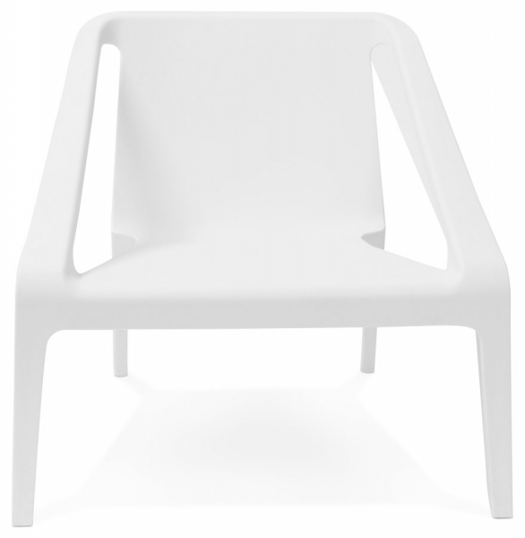 Scaun terasa/piscina alb Soleado Premium forma patrata, polipropilena, AC01500WH - Kokoon [2]