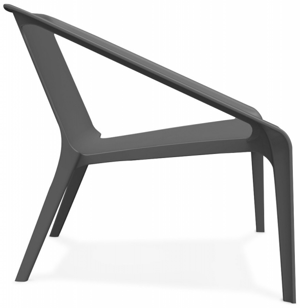 Scaun terasa/piscina gri Soleado premium polipropilena, forma patrata, AC01510DG - Kokoon [3]