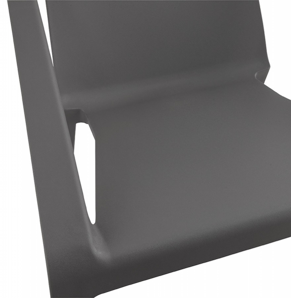 Scaun terasa/piscina gri Soleado premium polipropilena, forma patrata, AC01510DG - Kokoon [5]