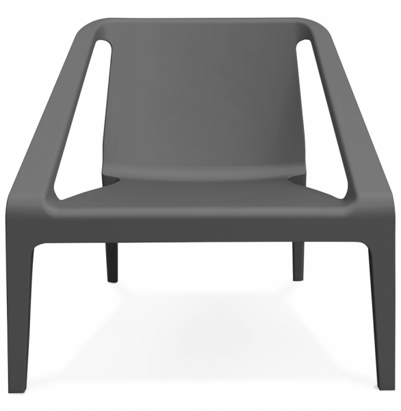 Scaun terasa/piscina gri Soleado premium polipropilena, forma patrata, AC01510DG - Kokoon [2]