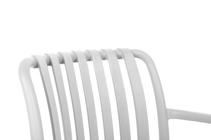 Scaun Strips Arm 56x60x80 cm, Polipropilenă Alb - Modesto Design [3]
