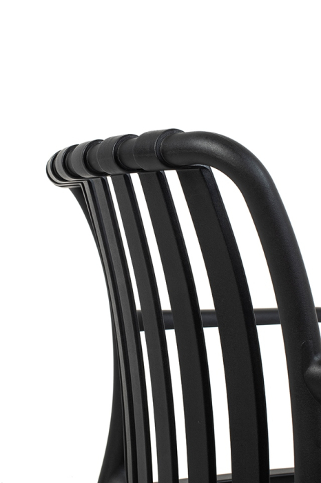 Scaun Strips Arm 56x60x80 cm, Polipropilenă Negru - Modesto Design [3]