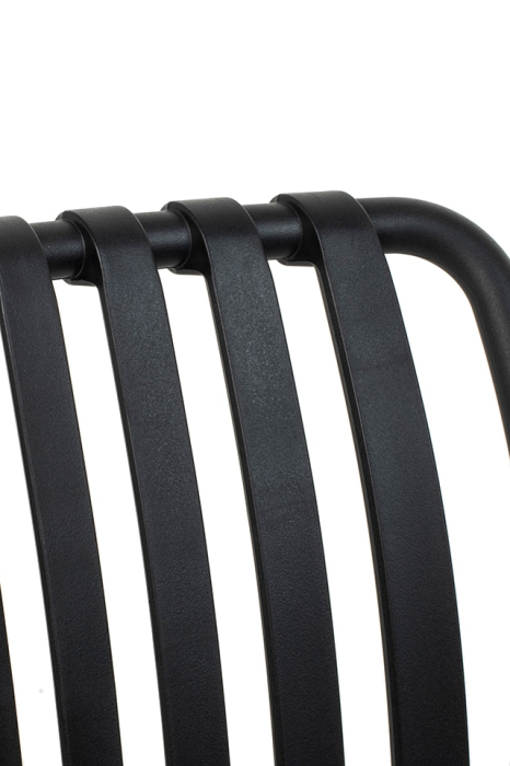 Scaun Strips Arm 56x60x80 cm, Polipropilenă Negru - Modesto Design [6]