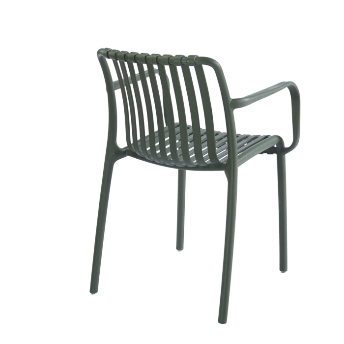 Scaun Strips Arm UV 40x40x78 cm, Plastic Verde - King Home [5]