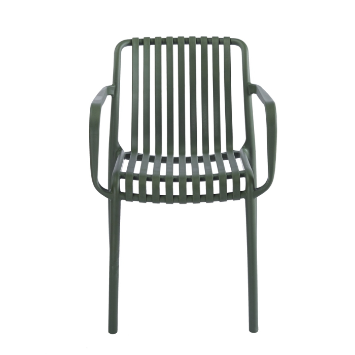 Scaun Strips Arm UV 40x40x78 cm, Plastic Verde - King Home [3]