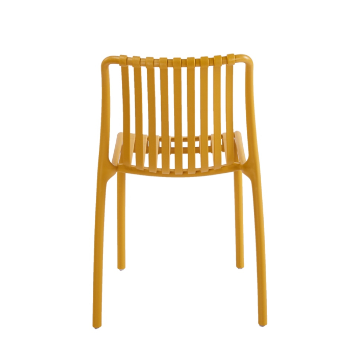 Scaun Strips UV 40x40x78 cm, Plastic Galben - King Home [4]