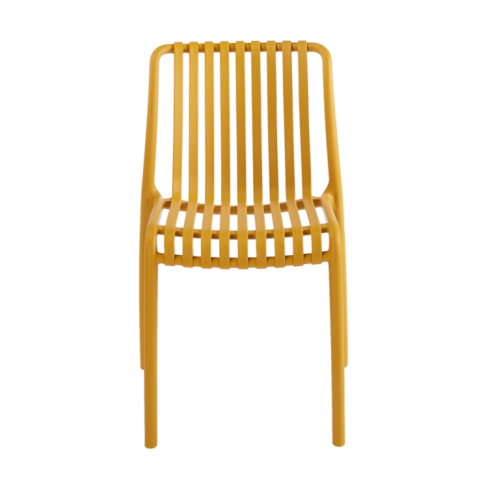 Scaun Strips UV 40x40x78 cm, Plastic Galben - King Home [3]