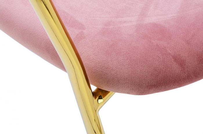 Scaun tapitat velur diverse culori Becci Premium, picioare aurii metal, KH121100121.4 - King [27]