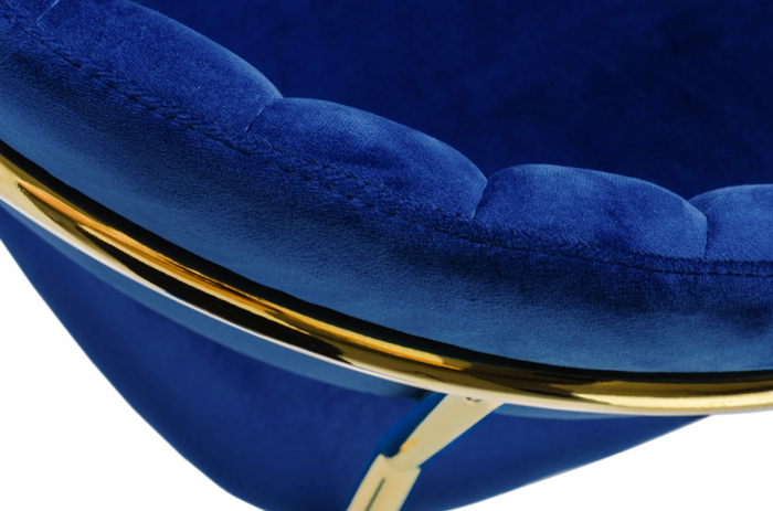 Scaun tapitat velur diverse culori Becci Premium, picioare aurii metal, KH121100121.4 - King [42]
