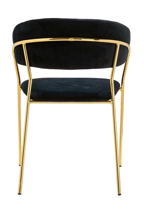Scaun tapitat velur diverse culori Becci Premium, picioare aurii metal, KH121100121.4 - King [31]