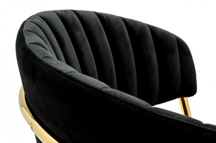 Scaun tapitat velur diverse culori Becci Premium, picioare aurii metal, KH121100121.4 - King [33]