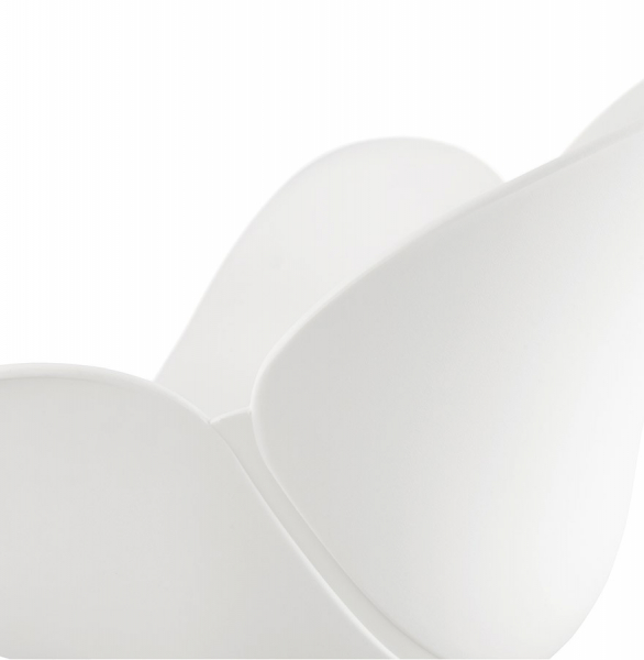 Scaun modern alb Testa premium, polipropilena / picioare subtiri otel crom, AC01410WH - Kokoon [9]