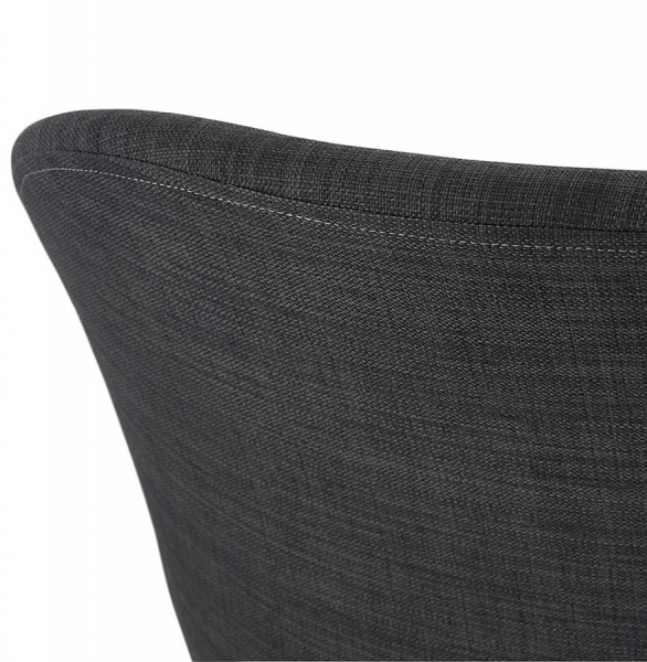 Scaun design living Texina premium material textil negru / otel crom, AC01430DG - Kokoon [8]