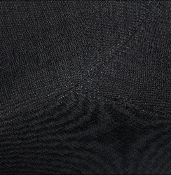 Scaun design living Texina premium material textil negru / otel crom, AC01430DG - Kokoon [6]