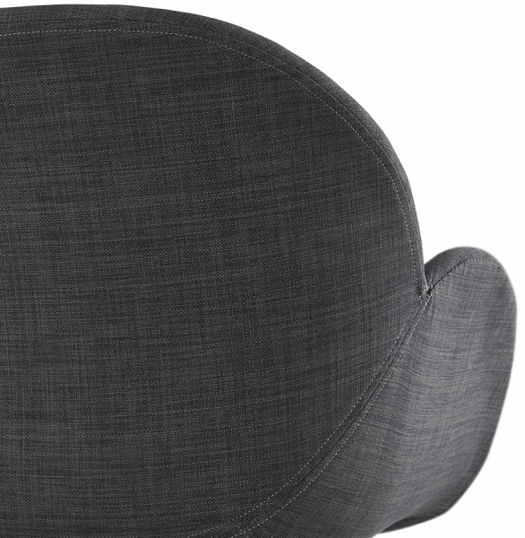 Scaun design living Texina premium material textil negru / otel crom, AC01430DG - Kokoon [9]