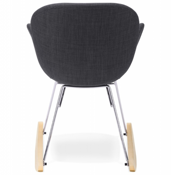 Scaun balansoar gri inchis tapitat Toggle, design modern premium, AC01400DG - Kokoon [4]